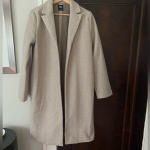 Zara Tan Felt Coat